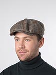 Кепка STETSON арт. 6840353 HATTERAS WOOL/CASHMERE (серый / светло-коричневый)
